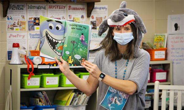 Students dressed as book characters